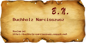 Buchholz Narcisszusz névjegykártya